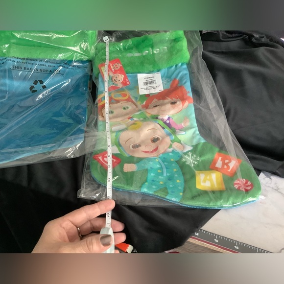 COCOMELON  CHRISTMAS STOCKINGS NEW IN BAG FOR 1 - Picture 2 of 2